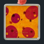 Ornamento De Metal Estrela Feliz de Hanukkah de David menorah Dreidel<br><div class="desc">Feliz Estrela de Chanucá de David menorah Dreidel SlipperyVelas de Celebração Artística de Joe Hebraico Judeu Chanukah dá decorações religião judaica</div>