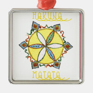 Ornamento De Metal Estrela no Fazer Hakuna Matata