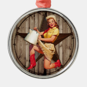 Ornamento De Metal estrela rusta do gênero BarnWood do oeste