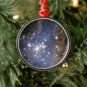Ornamento De Metal Estrelas Diamante na Nebulosa de Carina Hubble Esp