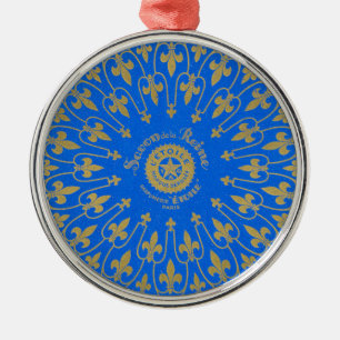 Ornamento De Metal Etiqueta de Savon de la Reine Sabão