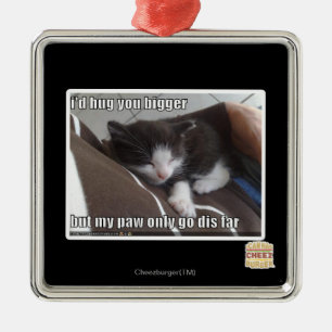 Ornamento De Metal Eu abraçá-lo-ia mais grande