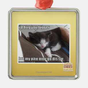 Ornamento De Metal Eu abraçá-lo-ia mais grande