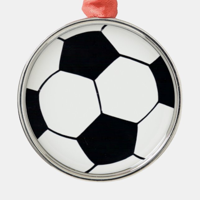 Ornamento De Metal Eu adoro futebol (futebol) coração do jogo: Eu ado (Frente)