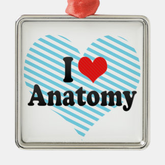 Ornamento De Metal Eu amo a anatomia