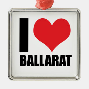 Ornamento De Metal Eu amo Ballarat