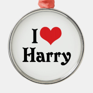 Ornamento De Metal Eu Amo Harry