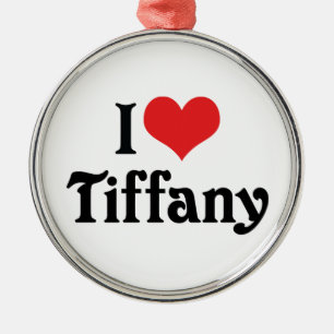 Ornamento De Metal Eu Amo Tiffany