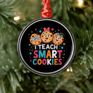 Ornamento De Metal Eu Ensino Biscoitos Inteligentes Professor de Volt
