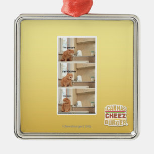 Ornamento De Metal Eu estou fazendo cocô!