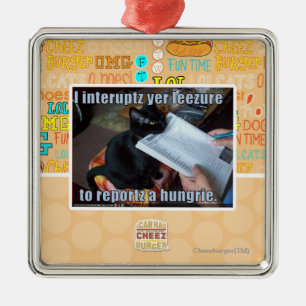 Ornamento De Metal Eu interrompo YER Leezure