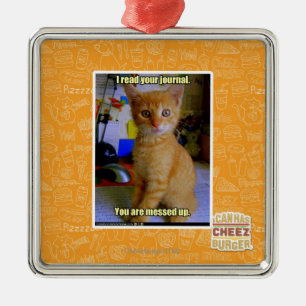 Ornamento De Metal Eu li seu jornal