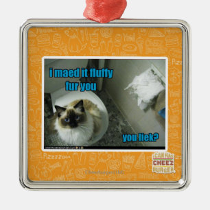 Ornamento De Metal Eu maed o pele macia você