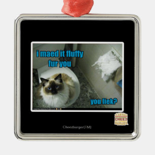 Ornamento De Metal Eu maed o pele macia você