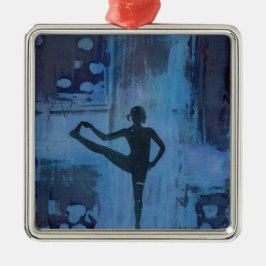 Ornamento De Metal Eu mantenho minha menina da ioga do equilíbrio