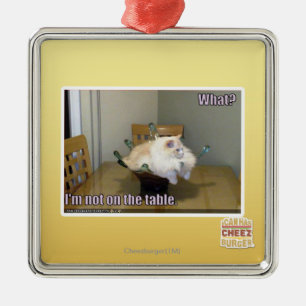 Ornamento De Metal Eu não estou na mesa