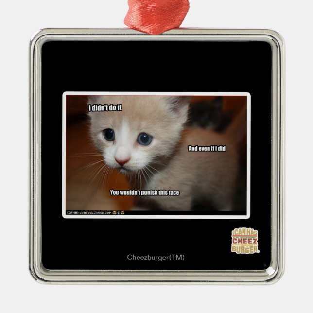 Ornamento De Metal Eu não o fiz (Frente)