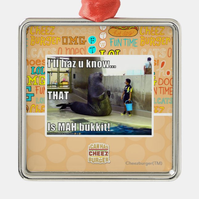 Ornamento De Metal Eu o haz u saberei (Frente)