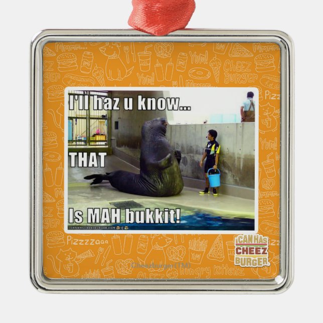 Ornamento De Metal Eu o haz u saberei (Frente)