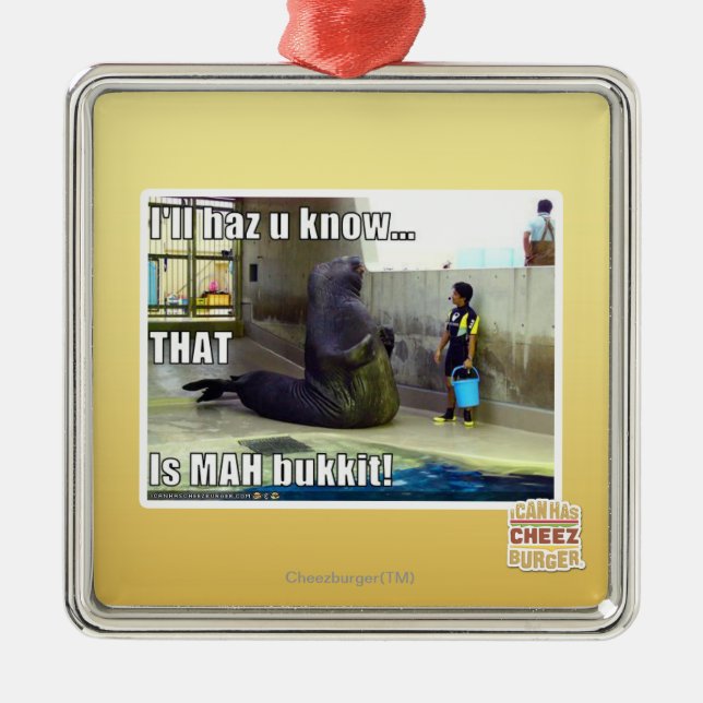 Ornamento De Metal Eu o haz u saberei (Frente)