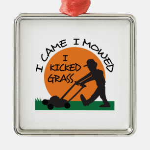 ORNAMENTO DE METAL EU PEDI GRAMA