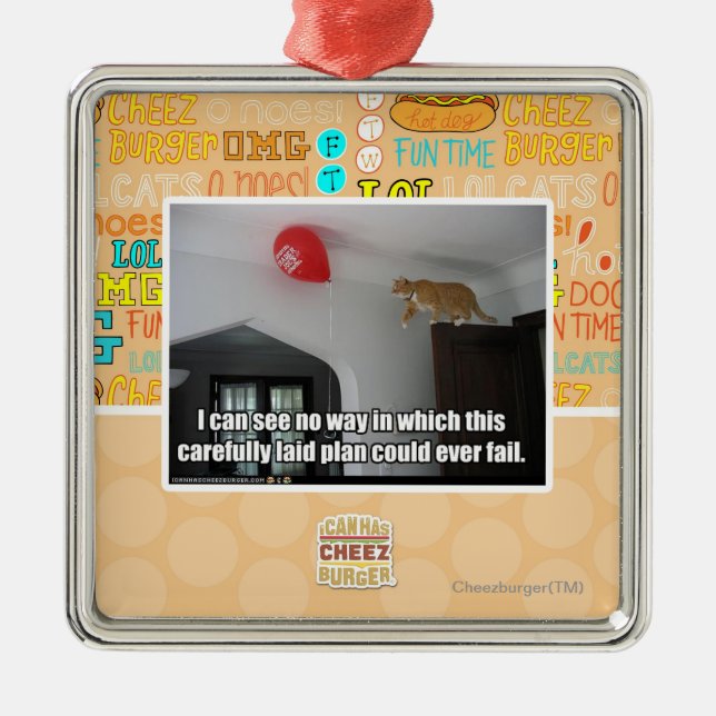 Ornamento De Metal Eu posso ver que nenhuma maneira que isto poderia (Frente)