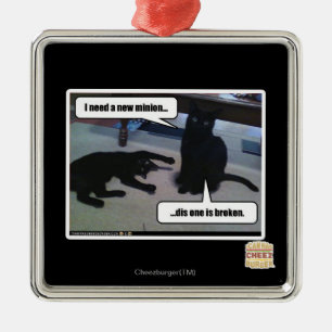 Ornamento De Metal Eu preciso um sequaz novo