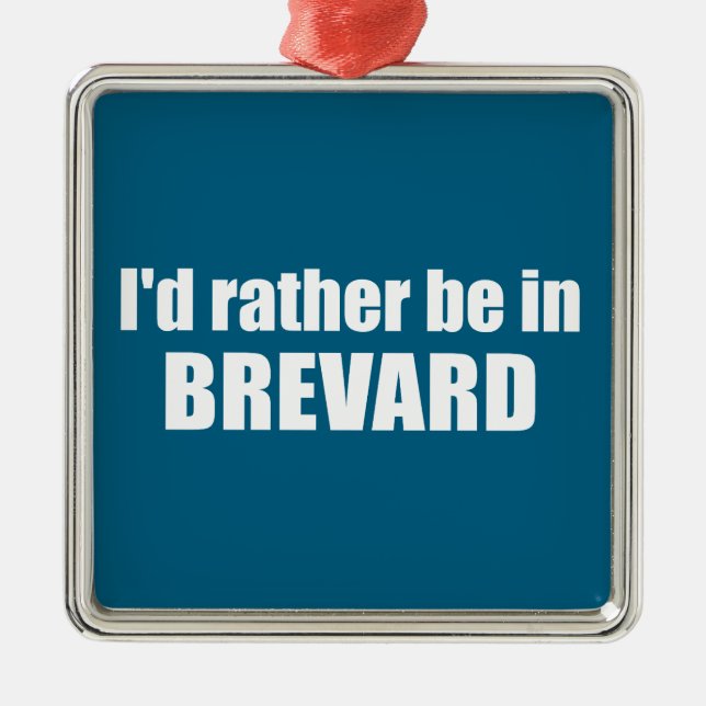 Ornamento De Metal Eu Preferencialmente Em Brevard, Carolina do Norte (Frente)