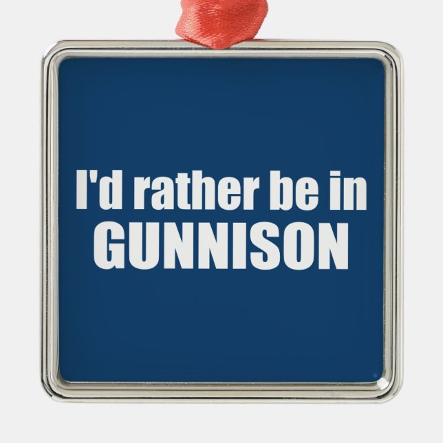 Ornamento De Metal Eu Preferencialmente Em Gunnison Colorado (Frente)