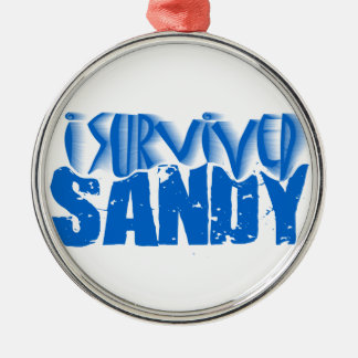 Ornamento De Metal eu sobrevivi a SANDY