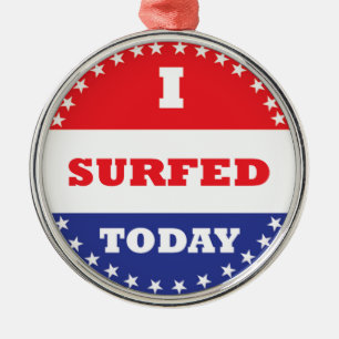 Ornamento De Metal Eu Sobrevivi Hoje