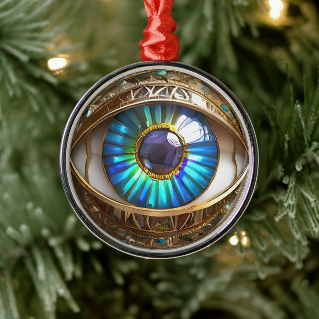 Ornamento De Metal Eu tenho meu terceiro olho em você (Árvore)