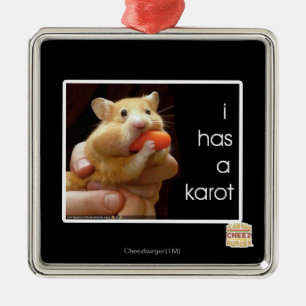 Ornamento De Metal Eu tenho um karot