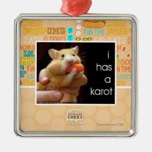 Ornamento De Metal Eu tenho um karot