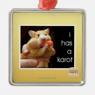 Ornamento De Metal Eu tenho um karot