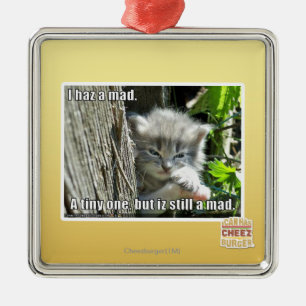 Ornamento De Metal Eu tenho um louco