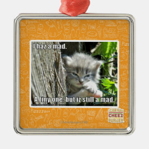 Ornamento De Metal Eu tenho um louco