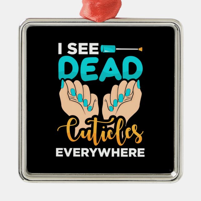 Ornamento De Metal Eu Vejo Círculos Em Todo Lugar (Frente)