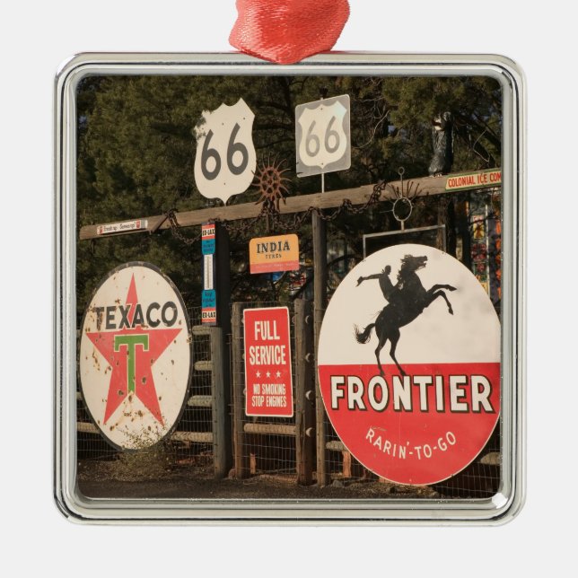 Ornamento De Metal EUA, arizona, Sedona: Sinais de propaganda antigos (Frente)