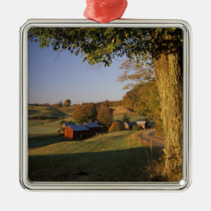 Ornamento De Metal EUA, Vermont, sul de Woodstock, Jenne Farm em