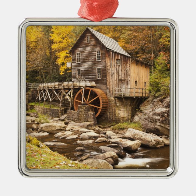 Ornamento De Metal EUA, Virginia Ocidental, Clifftop. Estado Babcock  (Frente)