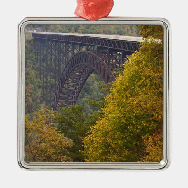 Ornamento De Metal EUA, Virgínia Ocidental, Fayetteville. Rio Novo (Frente)