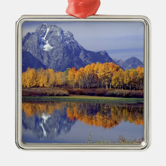 Ornamento De Metal EUA, Wyoming, Grand Teton National Park. Mt. (Frente)