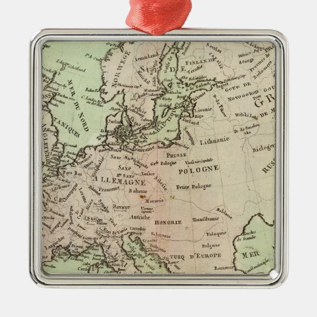 Ornamento De Metal Europa 26 (Frente)
