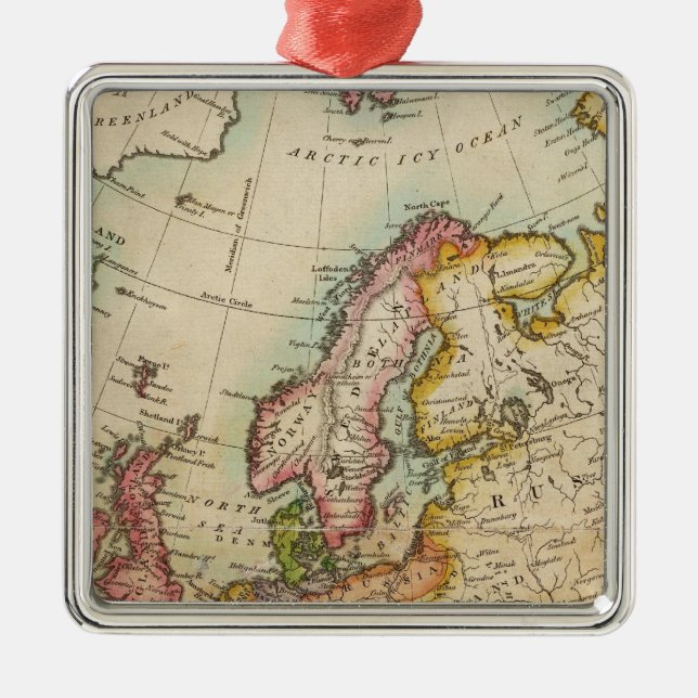 Ornamento De Metal Europa 3 (Frente)