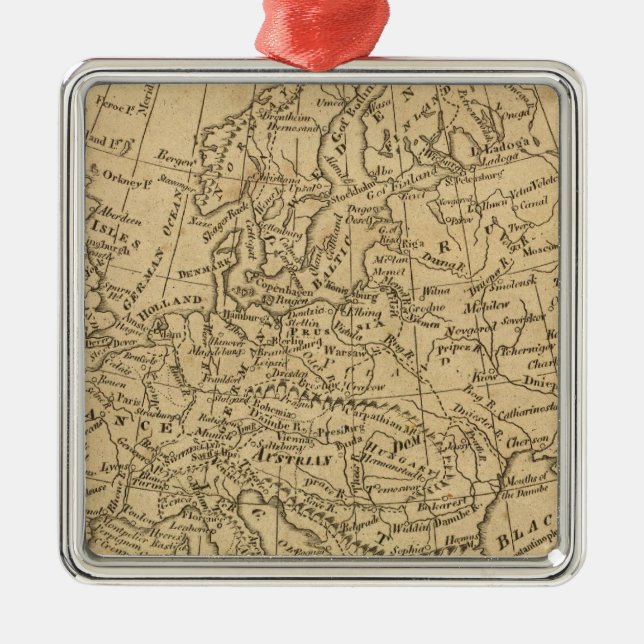 Ornamento De Metal Europa 4 (Frente)