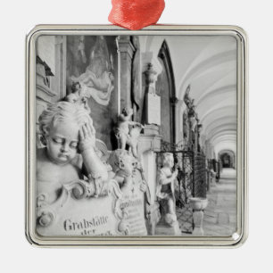 Ornamento De Metal Europa, Áustria, Salzburgo. Cherub e monumento