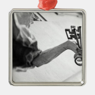 Ornamento De Metal Europa, Áustria, Salzburgo. Estátua com chaves