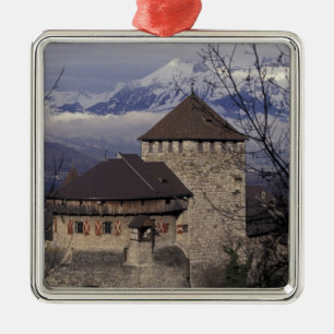 Ornamento De Metal Europa, Liechtenstein, Vaduz. Castelo de Vaduz,