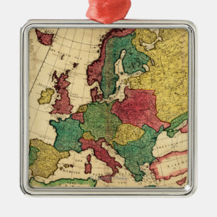 Ornamento De Metal EuropePanoramic MapEurope